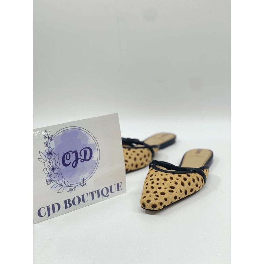 Sam Edelman Women's Carol Bow Tie Mules - Tan Cheetah 7M - Picture 4 of 7
